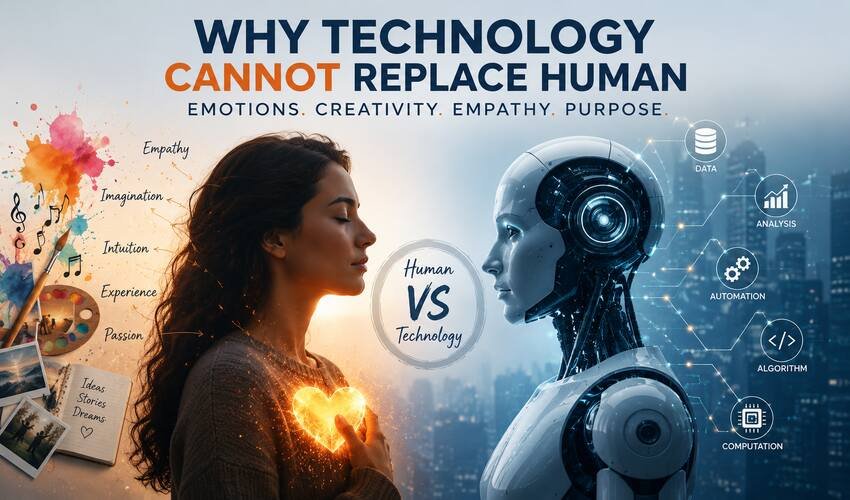 why technology cannot replace human