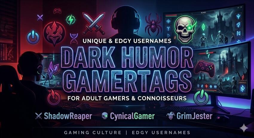 Dark Humor Gamertags