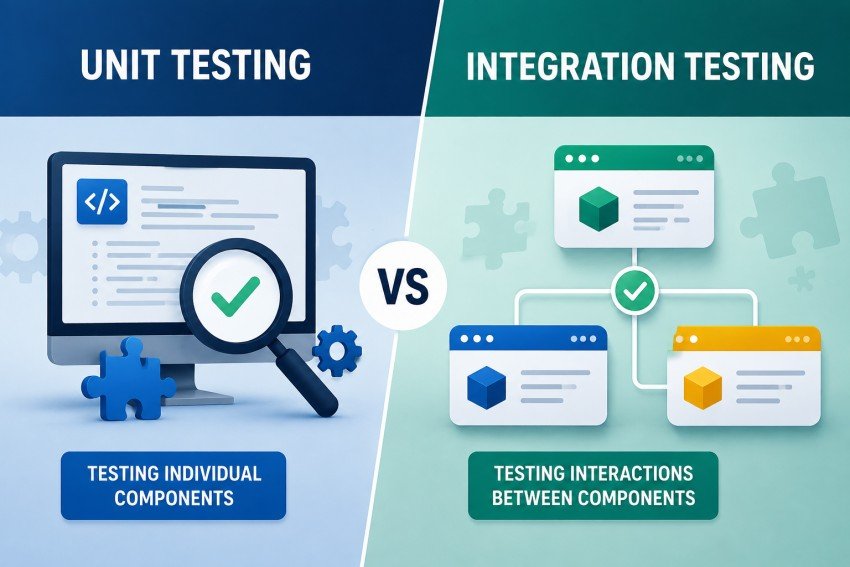 integration testing and unit testing