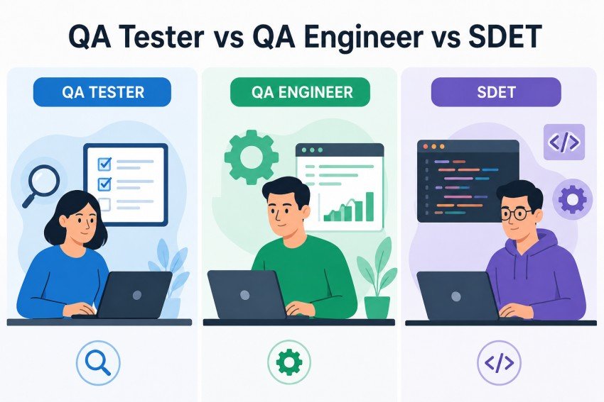 QA Tester vs QA Engineer vs SDET