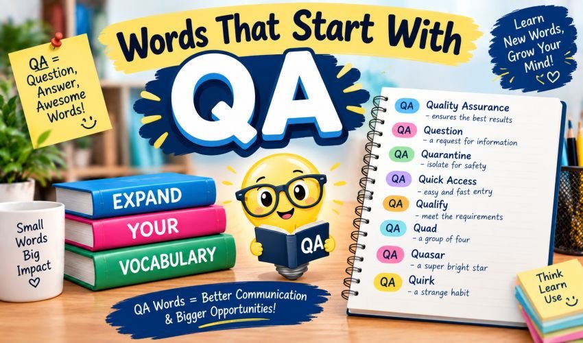 Words That Start With QA